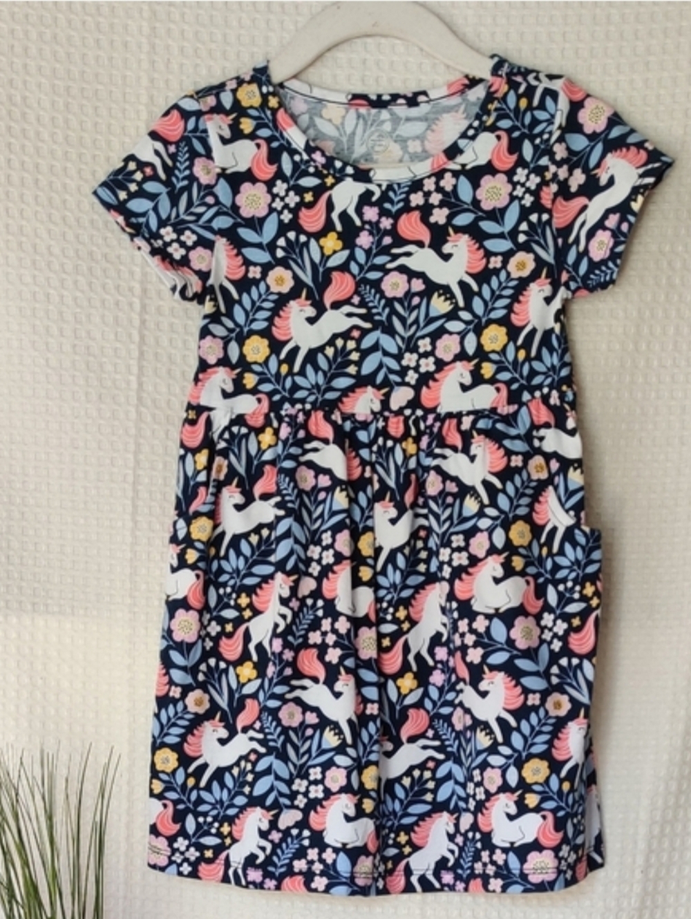Wonder Nation Little Girls Unicorn  Casual Dress Size 3T💰